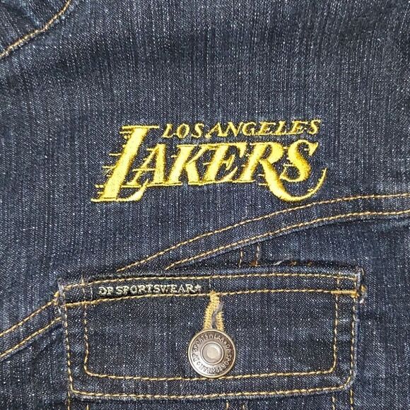 Los Angeles Lakers Denin  Jacket M - Picture 5 of 14